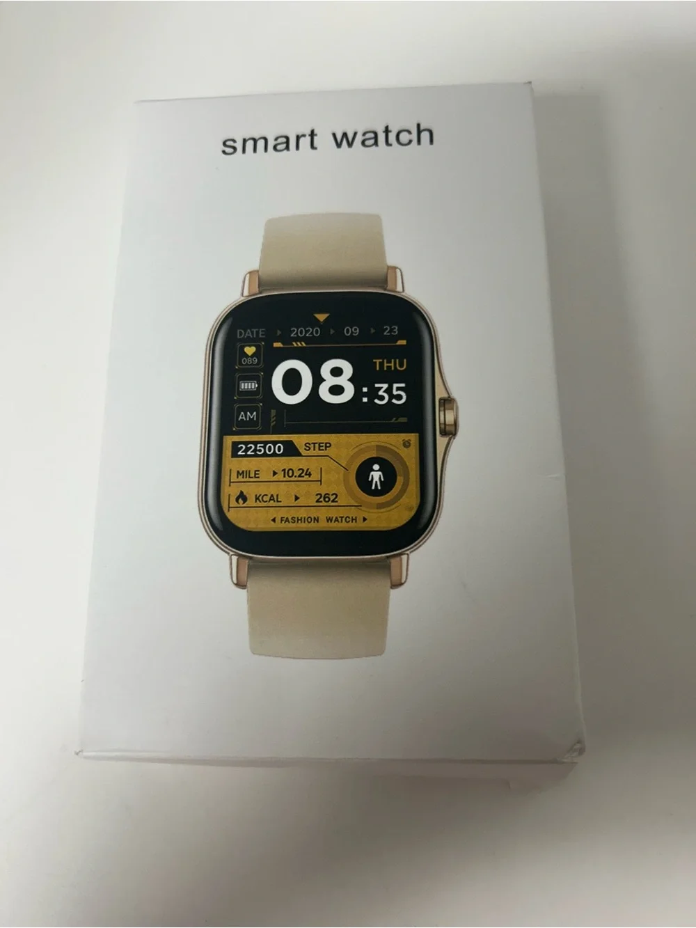NIB Gold & Beige Y13 Bluetooth Multi-Function Smart Watch - New In Box